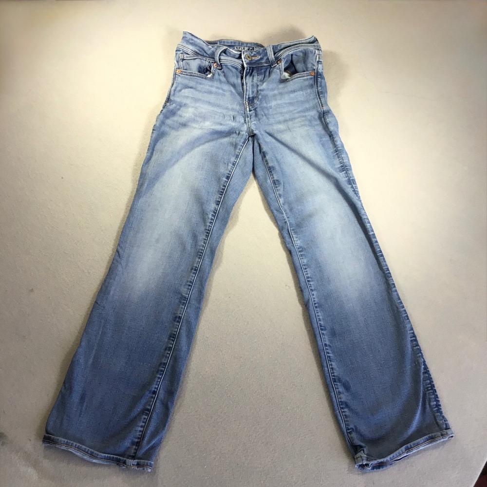 American Eagle Next Level Stretch Light Wash Blue Denim Jeans Womens 27x28